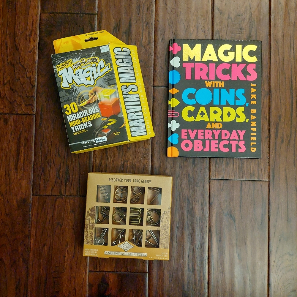 Magic tricks and puzzles, Magic book